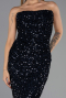 Abendkleid Lang Marineblau ABU6439