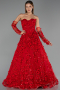 Abendkleid Lang Rot ABU5658