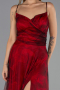 Abschlusskleid In Übergröße Lang Weinrot ABU6558