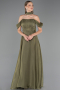 Abendkleid Lang Chiffon Khaki ABU6563