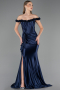 Abendkleid Lang Marineblau ABU6565