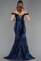 Abendkleid Lang Marineblau ABU6565