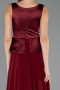 Abendkleid Lang Chiffon Weinrot ABU6568