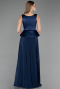 Abendkleid Lang Chiffon Marineblau ABU6568