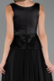 Abendkleid Lang Chiffon Schwarz ABU6568