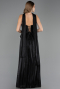 Abendkleid Lang Chiffon Schwarz ABU6570