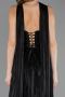 Abendkleid Lang Chiffon Schwarz ABU6570