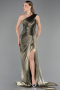 Abschlusskleid Lang Chiffon Khaki ABU6622