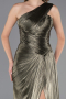Abschlusskleid Lang Chiffon Khaki ABU6622