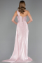 Abschlusskleid Lang Chiffon Puder ABU6622