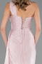 Abschlusskleid Lang Chiffon Puder ABU6622