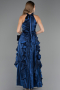 Abendkleid Lang Marineblau ABU6571