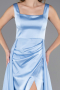 Abschlusskleid Lang Satin Eisblau ABU6572