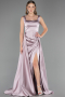Abschlusskleid Lang Satin Altrosa ABU6572