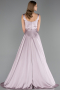 Abschlusskleid Lang Satin Altrosa ABU6572