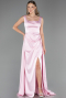 Abschlusskleid Lang Satin Puder ABU6572