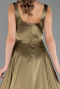 Abschlusskleid Lang Satin Öl Grün ABU6572