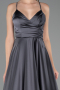Abschlusskleid Lang Satin Anthrazit ABU6573