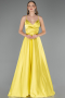 Abschlusskleid Lang Satin Pistaziengrün ABU6573
