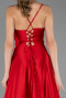 Abschlusskleid Lang Satin Rot ABU6573