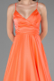 Abschlusskleid Lang Satin Koralle ABU6573