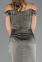 Abendkleid im Meerjungfrau-Stil Lang Satin Khaki ABU6574
