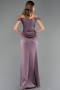 Abendkleid im Meerjungfrau-Stil Lang Satin Lavendel ABU6574