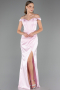 Abendkleid im Meerjungfrau-Stil Lang Satin Puder ABU6574