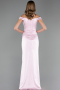 Abendkleid im Meerjungfrau-Stil Lang Satin Puder ABU6574