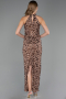 Abschlusskleid Lang Spitze Kupfer ABU6578