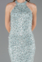 Abschlusskleid Lang Spitze Minzgrün ABU6578