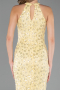 Abschlusskleid Lang Spitze Gelb ABU6578