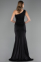 Abendkleid Lang Schwarz ABU6579