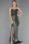 Abschlusskleid Lang Chiffon Khaki ABU6580