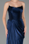 Abschlusskleid Lang Chiffon Marineblau ABU6580
