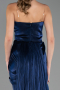 Abschlusskleid Lang Chiffon Marineblau ABU6580