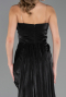 Abschlusskleid Lang Chiffon Schwarz ABU6580