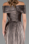 Abendkleid Lang Chiffon Nerzbraun ABU6581