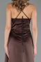 Abschlusskleid Lang Satin Braun ABU6584