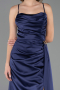 Abschlusskleid Lang Satin Marineblau ABU6584