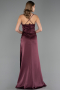 Abschlusskleid Lang Satin Kirschrot ABU6584