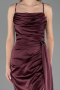 Abschlusskleid Lang Satin Kirschrot ABU6584