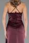 Abschlusskleid Lang Satin Kirschrot ABU6584