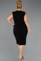 Partykleid in Übergröße Midi Schwarz ABK2690