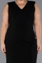 Partykleid in Übergröße Midi Schwarz ABK2690