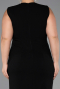 Partykleid in Übergröße Midi Schwarz ABK2690