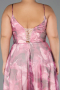 Abschlusskleid In Übergröße Lang Rosa ABU6558