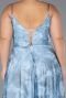 Abschlusskleid In Übergröße Lang Eisblau ABU6558