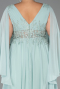 Kleider in Großen Größen Lang Chiffon Minzgrün ABU4638