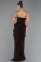 Abendkleid Lang Chiffon Braun ABU6589